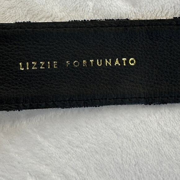 Lizzie Fortunato Agnes Zebra Chenille Belt Black Natural Size XS/S NWT $275 main image 10